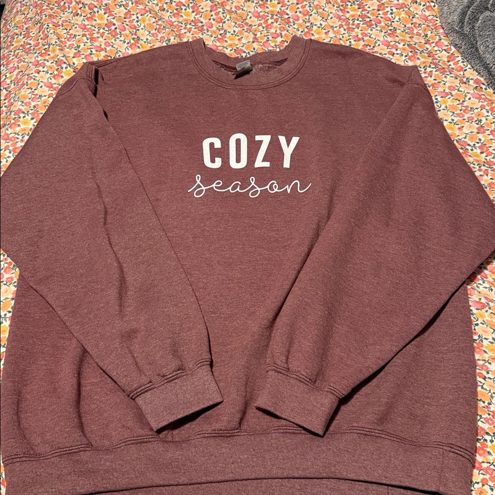 Cozy Season Purple Sweatshirt